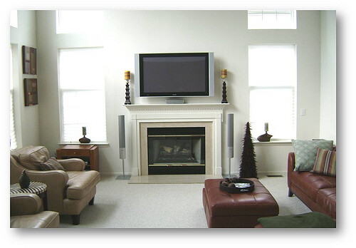 Modern home design of living room