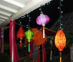 Lanterns at Night at Eileen's Party