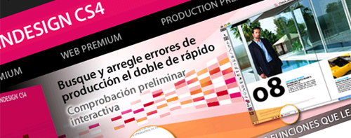 Captura de la web de Adobe InDesign