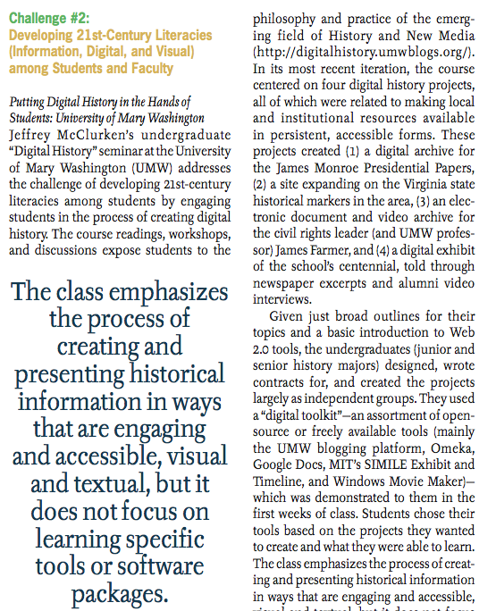 Image of Jeff McClurken's Article in EDUCAUSE Review