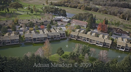 "Aerial Photo" Modesto "Del Rio Country Club"