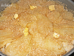Tarta de bacalao-cubir con patatas