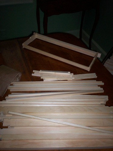 wooden parts to the super and frames
