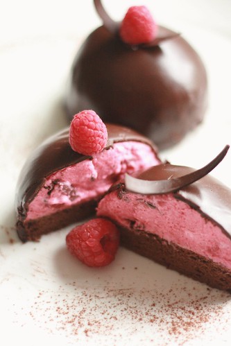 Raspberry Mousse Chocolate Cake