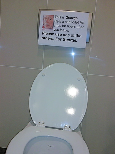 George the sad toilet