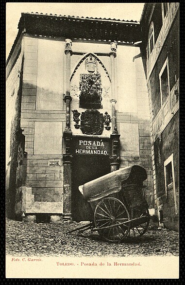 Posada de la Hermandad (Toledo) hacia 1905. Foto Garcés