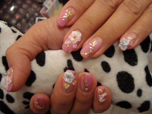  DSC03013, nail art gallery, nail art design gallery, nail art pictures, nail polish pictures, airbrush, 3D flower nail art ,rhinestone