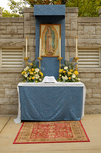 Cathedral Basilica of Saint Louis, in Saint Louis, Missouri, USA - Corpus Christi procession 5 (Our Lady of Guadelupe altar)