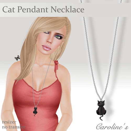 Caroline's Jewelry Cat Pendant Necklace