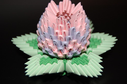 Origami 3D flor - Imagui