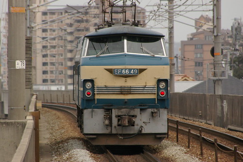 JRF EF66series(JNR color) in Nishigawara,Okayama,Okayama,Japan 2009/3/19