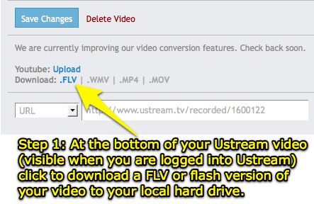 Download a UStream FLV file