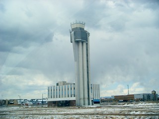 the old air traffic control tower at stapleton...