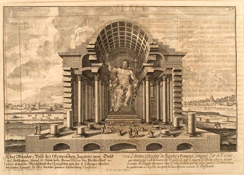 002- Estatua del coloso de Jupiter Olimpico-Entwurf einer historischen Architektur 1721- © Universitätsbibliothek Heidelberg
