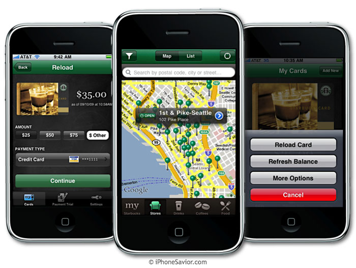 Starbucks Apps for iPhone