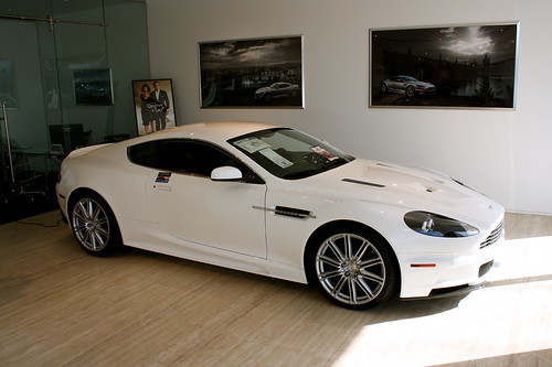 A gorgeous white Aston Martin DBS was there Check out the photos of this 