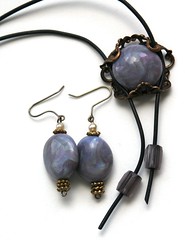 Set - earrings and pendant