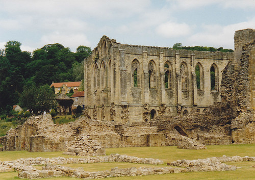 Rievaulx Abbey from the main York to Scarborough Road