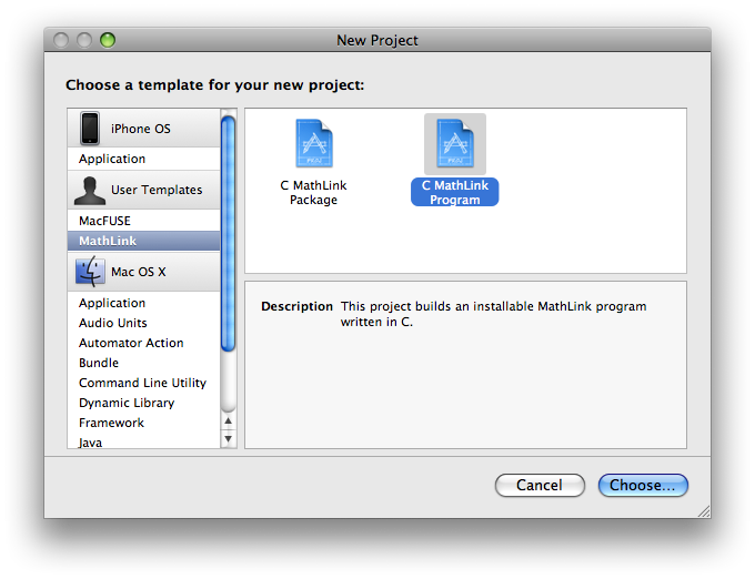 Xcode project templates