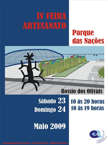 Cartaz IV Feira de Artesanato Parque das Nações por mafraldinhas.