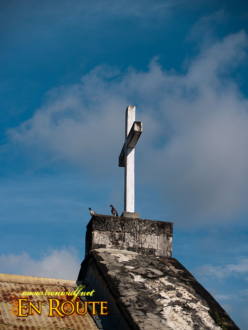 Siquijor Sta Maria Church Cross and Doves