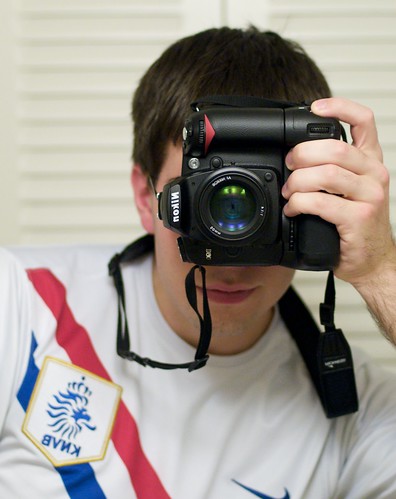 Self-Portrait - D90 with Phottix Battery Grip