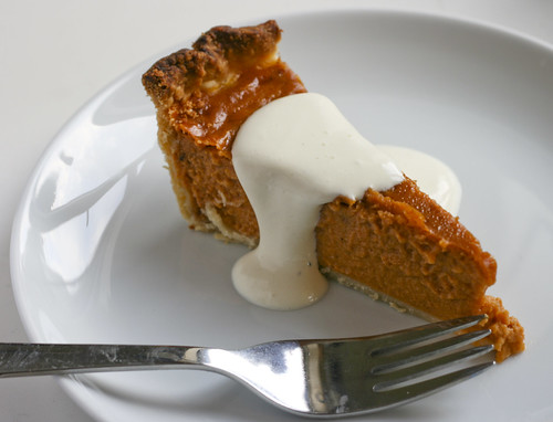 Pumpkin Pie (not with whipped cream)