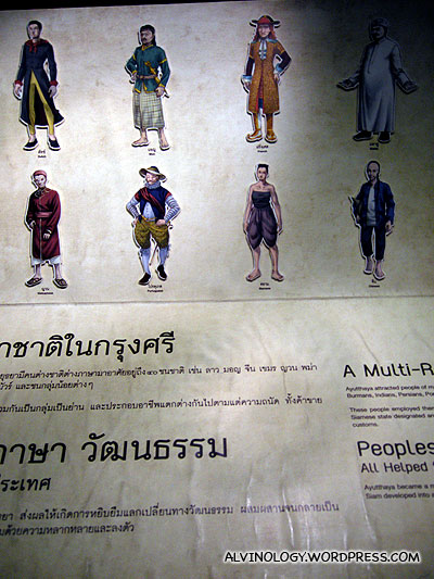 Many different groups of people of different nationalities resided in ancient Siam