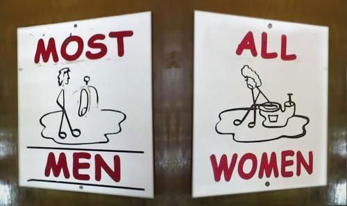 Ridiculous toilet sign