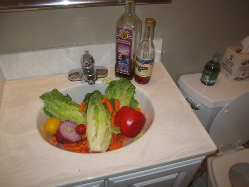 bathroom salad