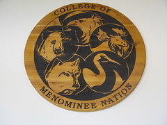College of the Menominee Nation Logo at the Library