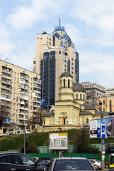 New buildings dominate old buildings