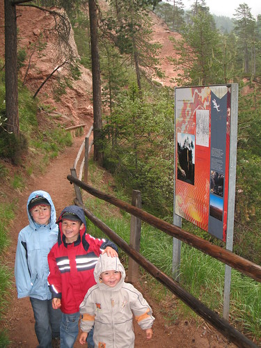 Gut beschilderter Trail entlang des Canyons - besonders interessant auch für die Kleinen