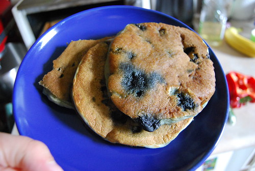 Leftover Blueberry pancakes