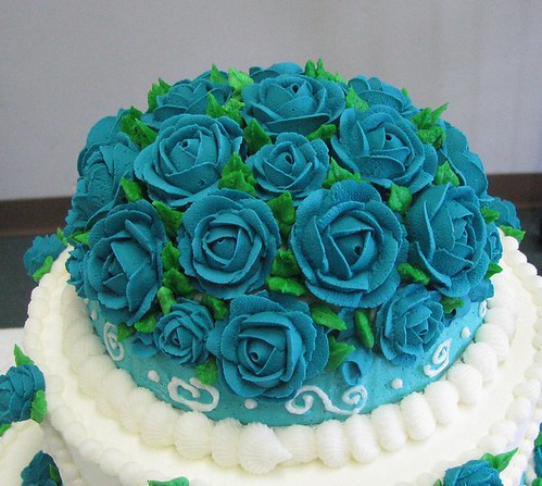 turquoise wedding cakes ides
