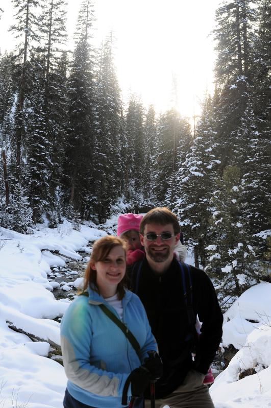 Hiking to Ousel Falls in February