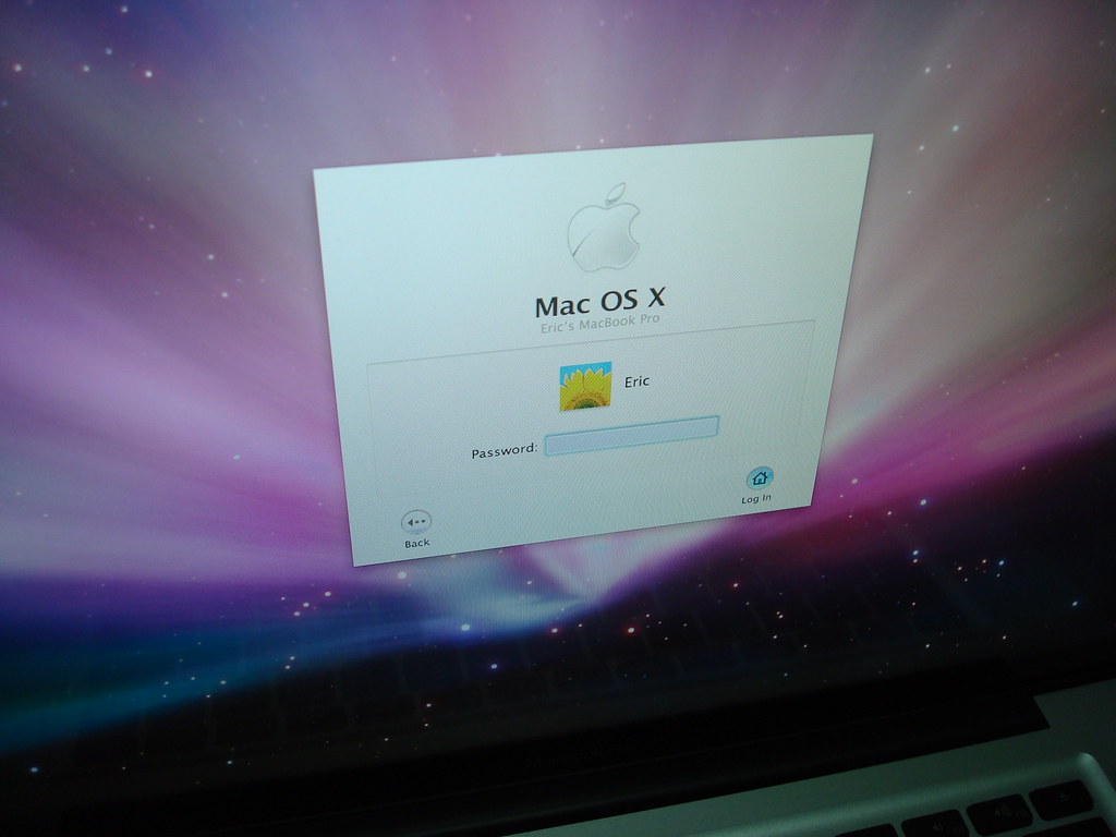 OS X登入畫面