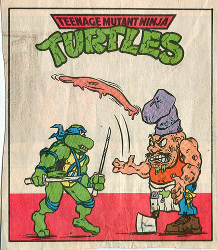 Teenage Mutant Ninja Turtles { newspaper strip } ..Leo V. Pizzaface ..art by Lawson - isolated :: 04121992