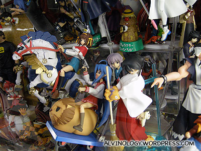 All kinds of plastic figurines, all over
