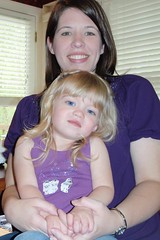 Catie & me in our purple for Maddie