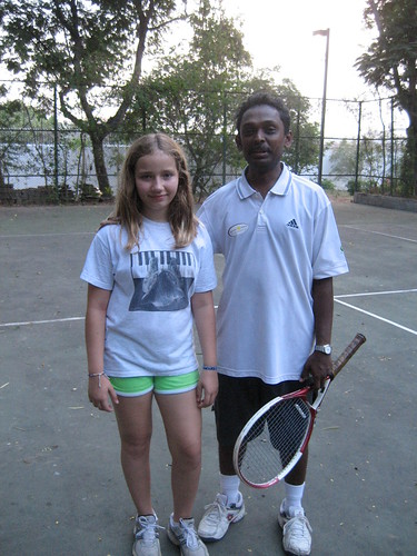 Last tennis lesson with Coach Siva.