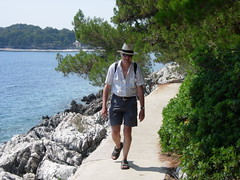 walking in malj losinj, croatia