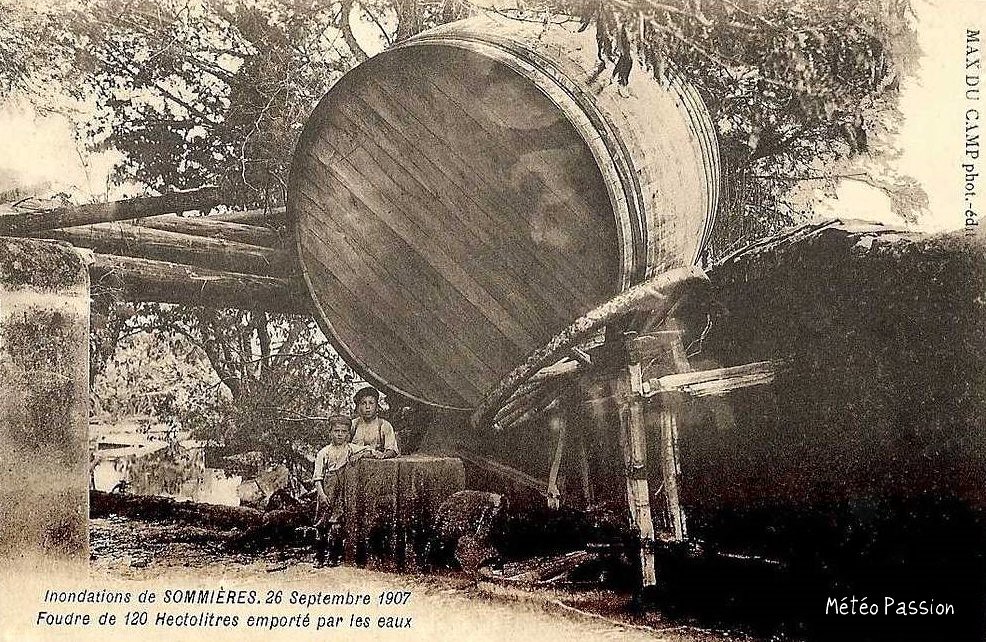 foudre emporté par la crue de la Vidourle le 26 septembre 1907