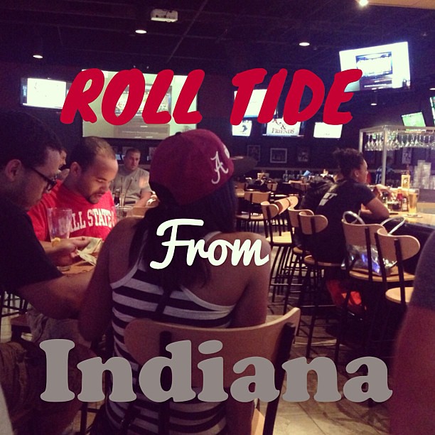 Glad to see the #Alabama fan base in the Midwest. #RollTide #football #gameday #represent #rollbear