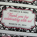 Black and white damask with Hot Pink Custom Small Wine Bottle Label for Wedding <a style="margin-left:10px; font-size:0.8em;" href="http://www.flickr.com/photos/37714476@N03/11294423904/" target="_blank">@flickr</a>