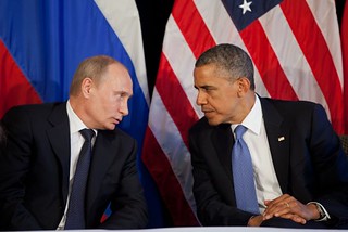 Vladimir Putin and Barack Obama (Photo credit: poniblog)