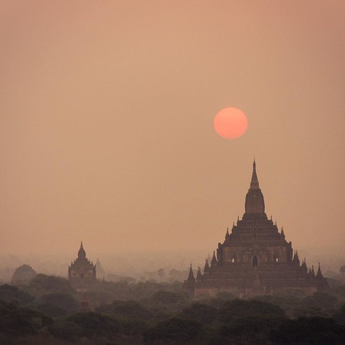 2013        #Travel #Memories #Throwback #2013 #Spring #Bagan #Myanmar     #Buddha #Temple #Pagoda #Sun #Rise ©  Jude Lee