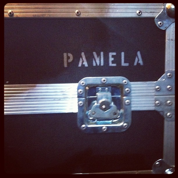 ...and the back of stage is being brought to you by the rather stylish Pamela! #supereverything