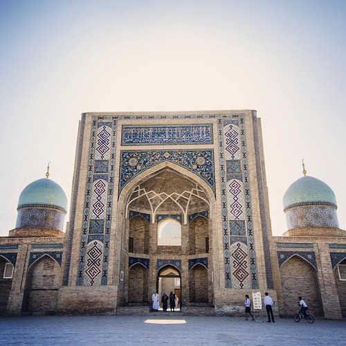     ...    ...          #Travel #Memories #Throwback #Tashkent #Uzbekistan ... #Islam #Mosque #Architecture #Dome #Gate #Tile #Pattern #Square #Peoples ©  Jude Lee