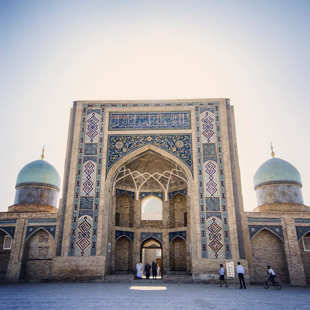 :     ...    ...          #Travel #Memories #Throwback #Tashkent #Uzbekistan ... #Islam #Mosque #Architecture #Dome #Gate #Tile #Pattern #Square #Peoples